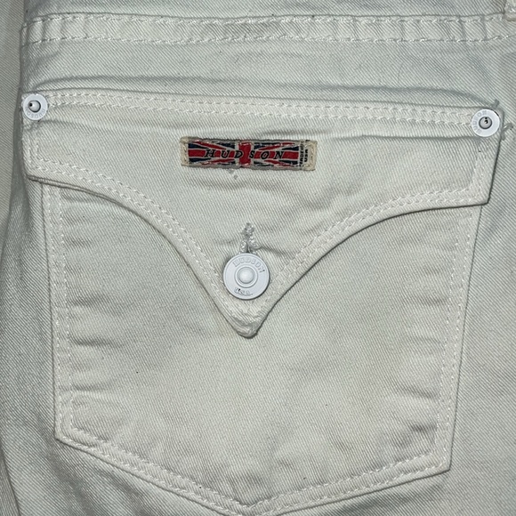 Hudson white classic 2button jeans - Picture 2 of 5